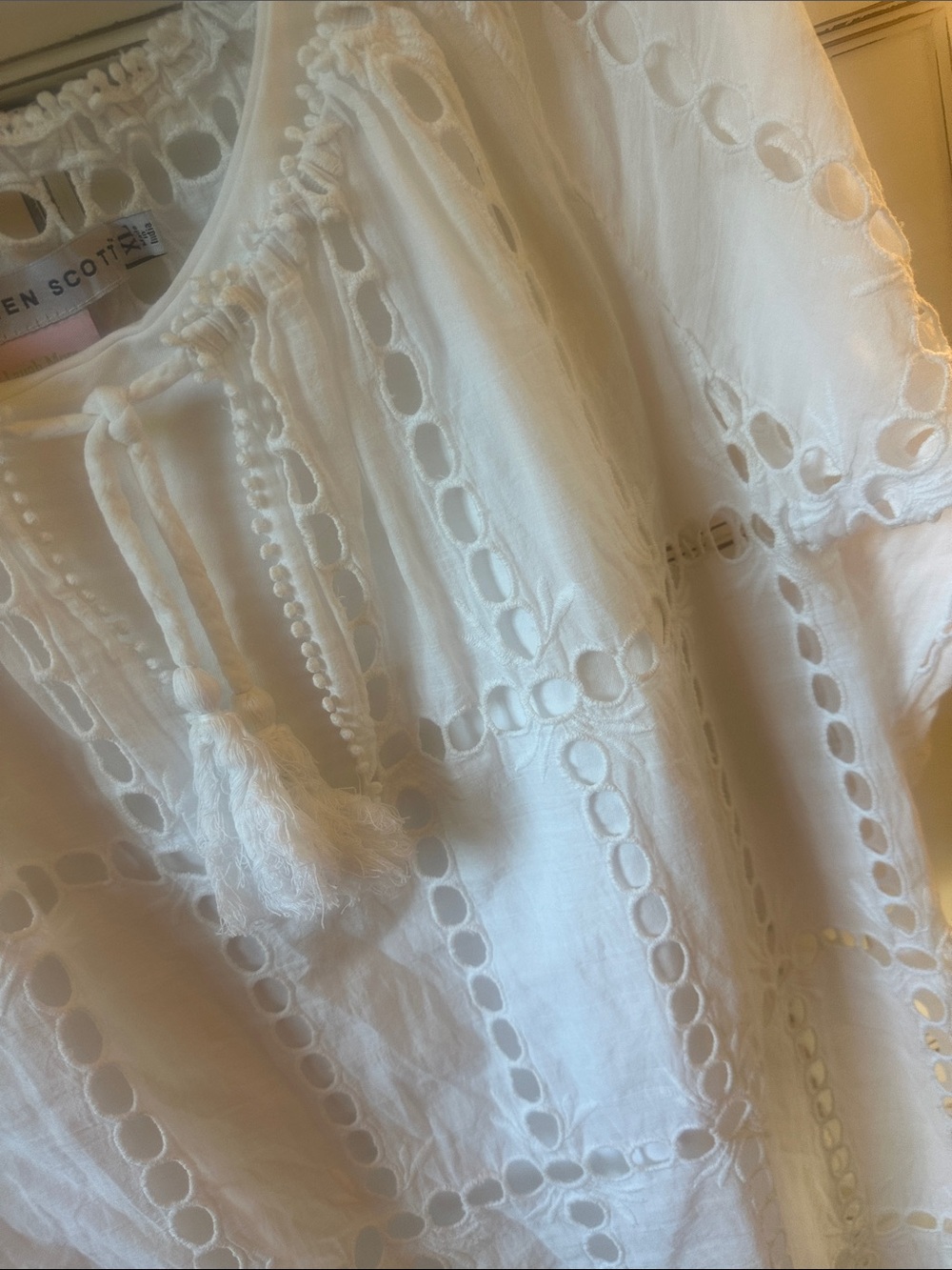 Gretchen Scott  White Eyelet Dress - Picture 2 of 5